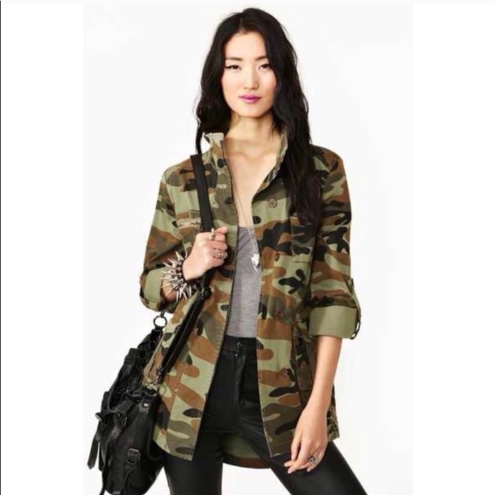 Nasty Gal Camo Utility Jacket